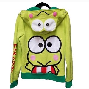 Adorable, rare Sanrio zip up Keroppi hoodie, M